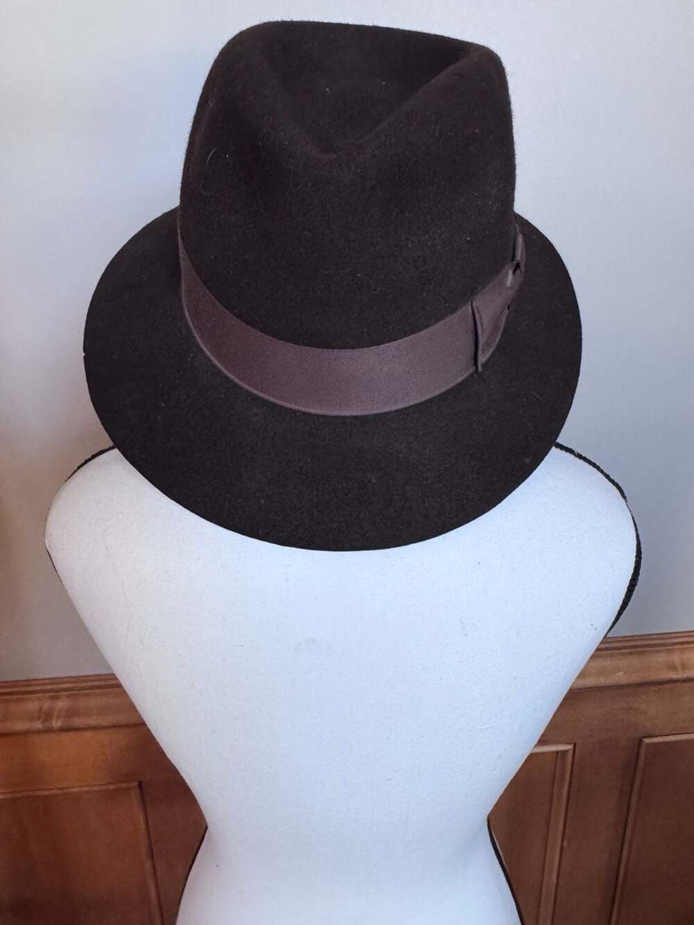 Vintage 1984 Indiana Jones Authentic Hat 100% Wool Fedora Made in USA WPL 4384